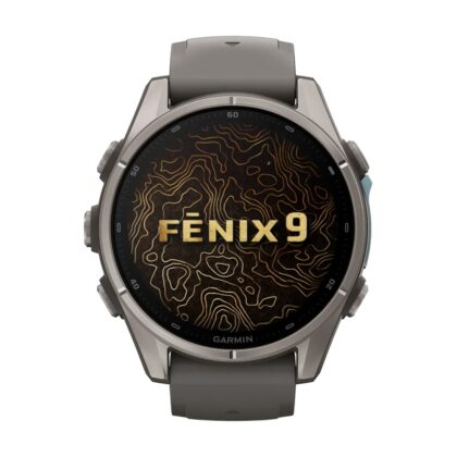 Смарт часовник Garmin Fenix 9 Amoled 43 мм GPS Titanium/Pebble Grey 010-04761-11 - БГ Хоби Спорт