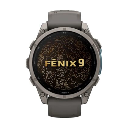 Смарт часовник Garmin Fenix 9 Amoled 47 мм GPS Titanium/Pebble Grey 010-04762-01 - БГ Хоби Спорт