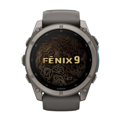 Смарт часовник Garmin Fenix 9 Amoled 51 мм GPS Titanium/Pebble Grey 010-04763-01 - БГ Хоби Спорт