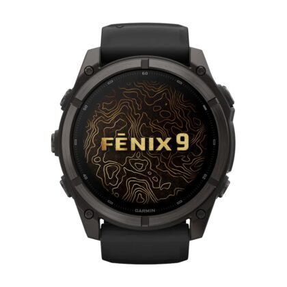 Смарт часовник Garmin Fenix 9 Amoled 51 мм GPS Carbon Gray DLC Titanium/Black 010-04763-11 - БГ Хоби Спорт